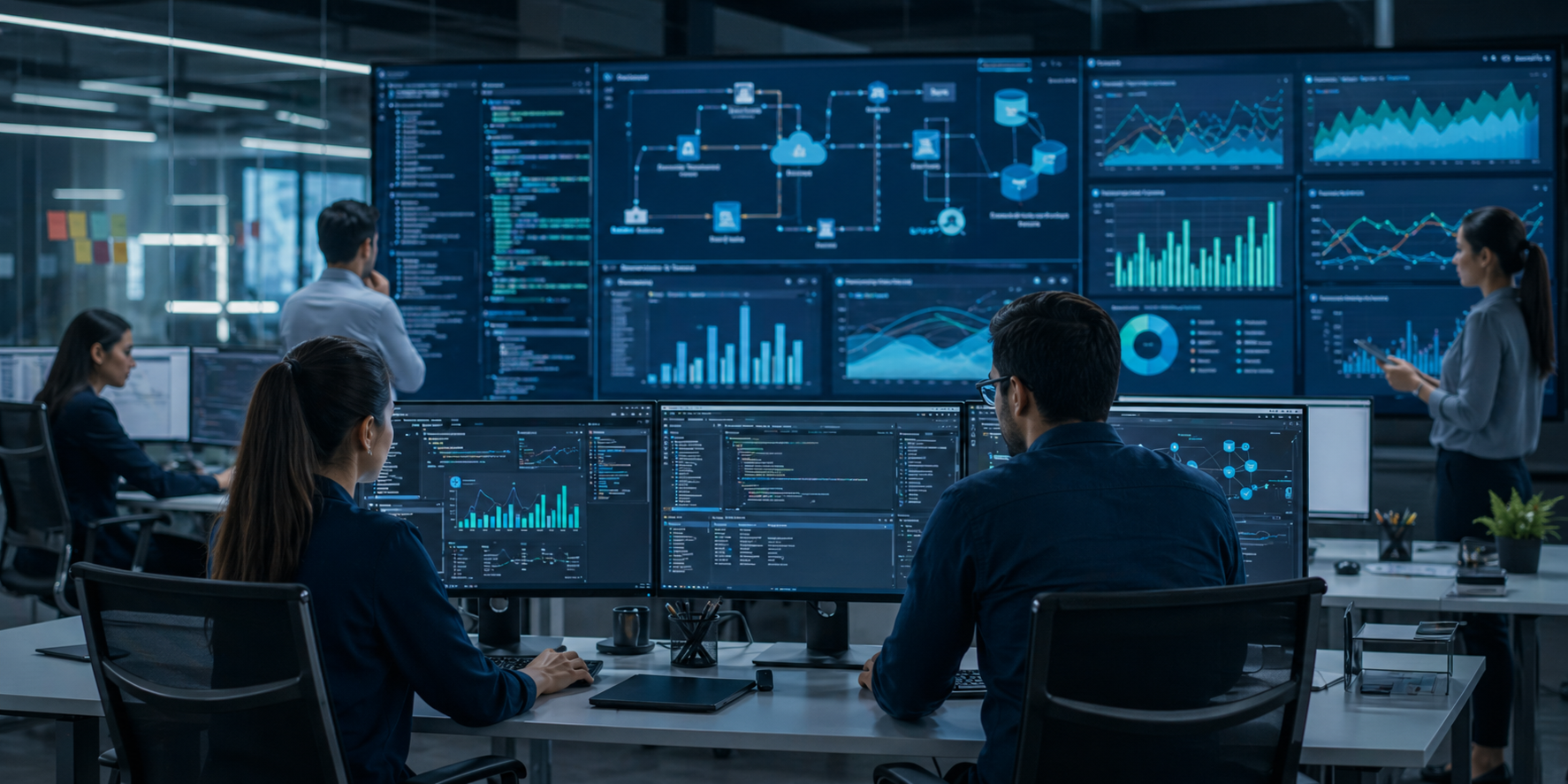 Data and cloud operations center with solution delivery dashboards